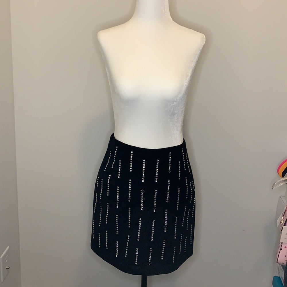 H&M Black Mini Skirt with Silver Accents - Picture 3 of 5